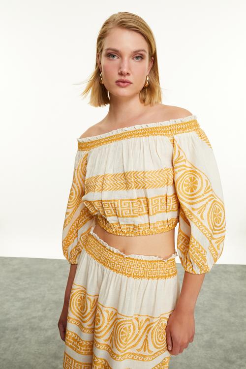  ETNİK NAKIŞLI MİDİ ETEK