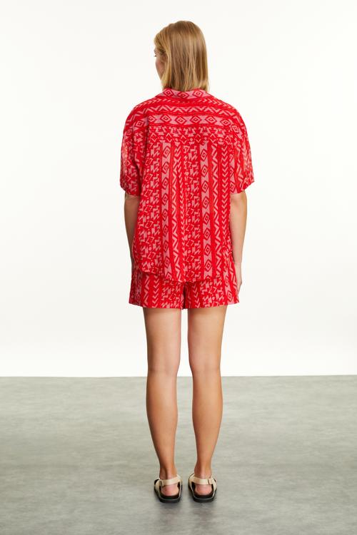  ETNİK BASKILI SMART GÖMLEK