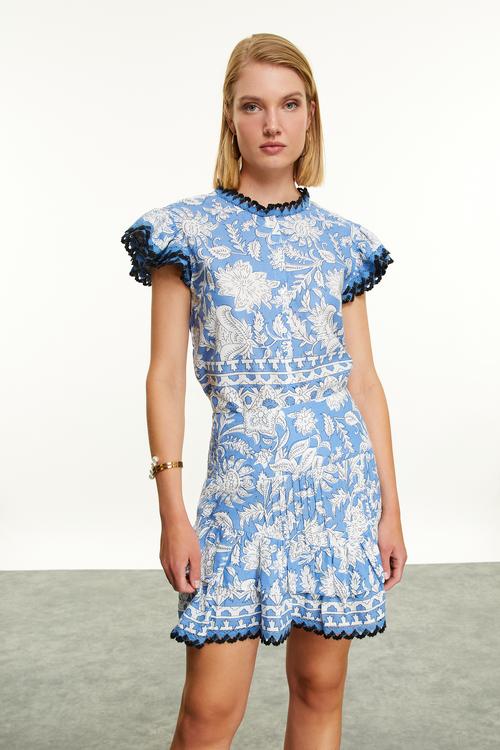  ETNİK BASKILI SMART BLUZ