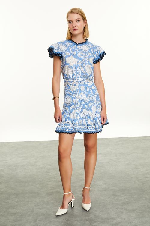  ETNİK BASKILI SMART BLUZ