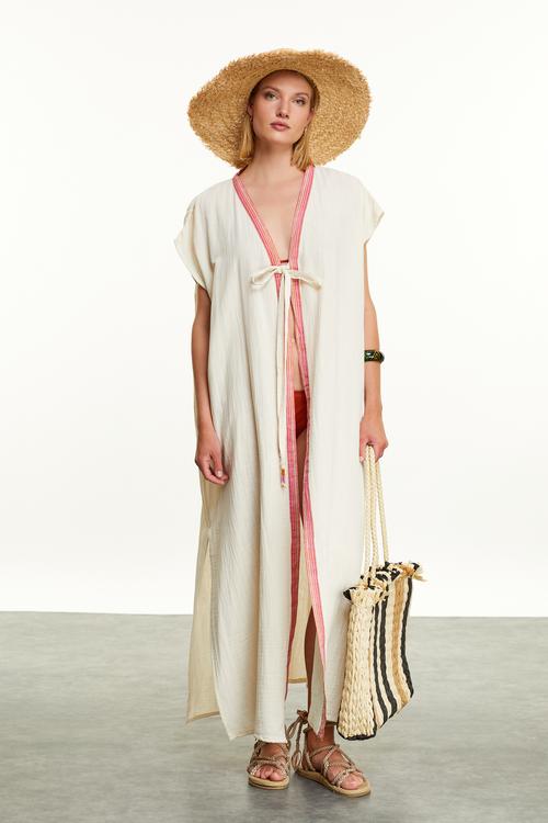  BAĞLAMALI PLAJ KİMONO