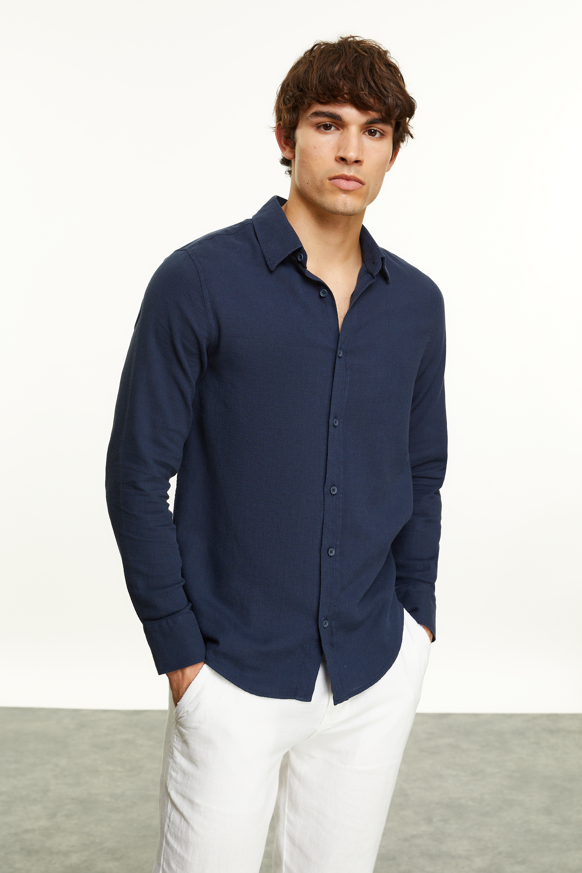 STRAIGHT FIT KETEN PANTOLON