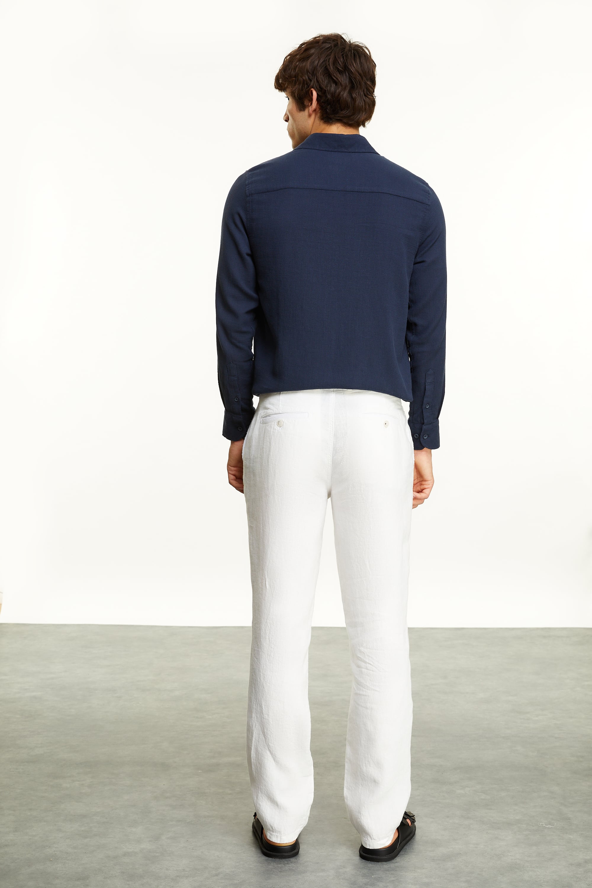 STRAIGHT FIT KETEN PANTOLON