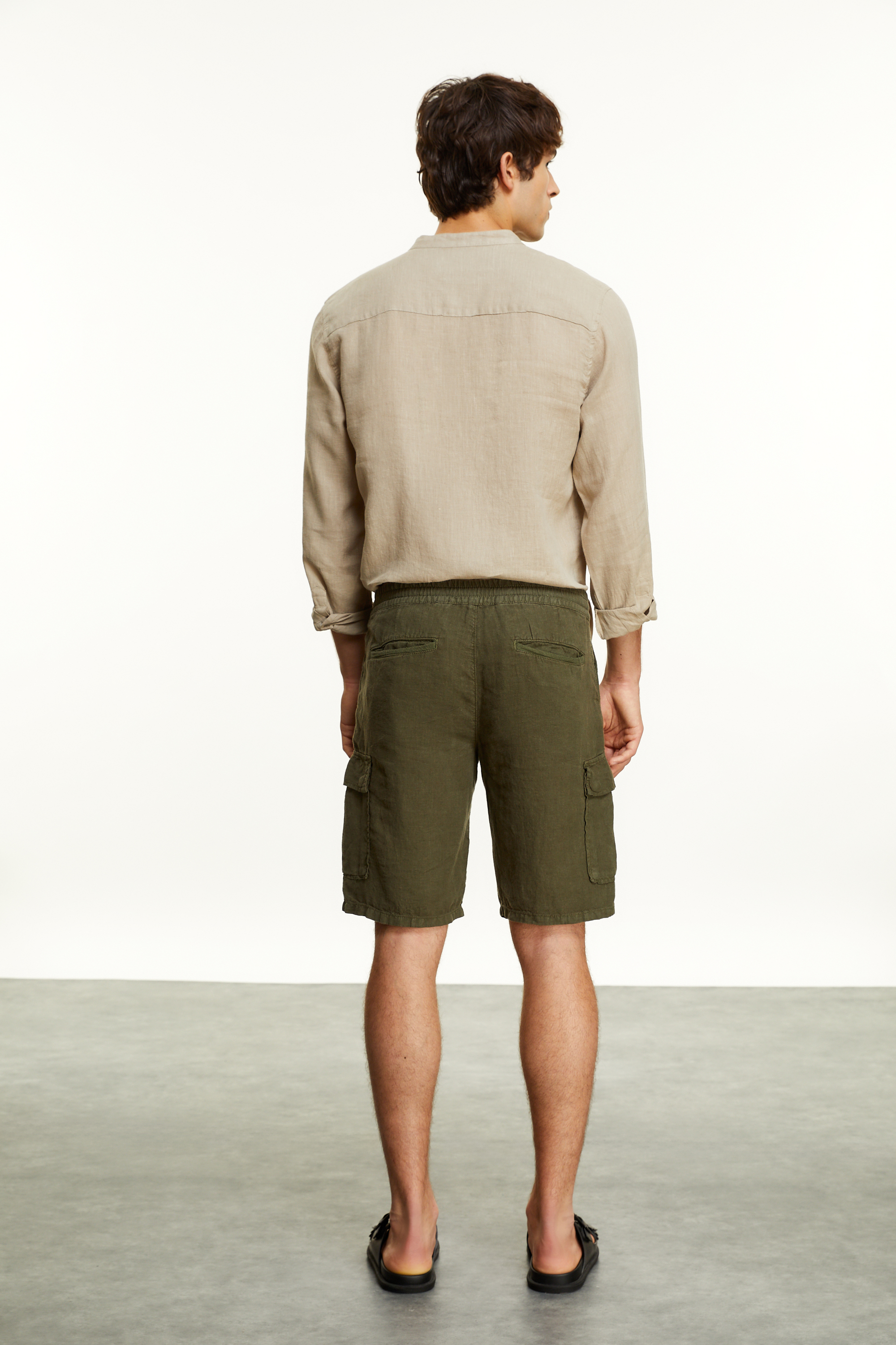 STRAIGHT FIT KETEN ŞORT