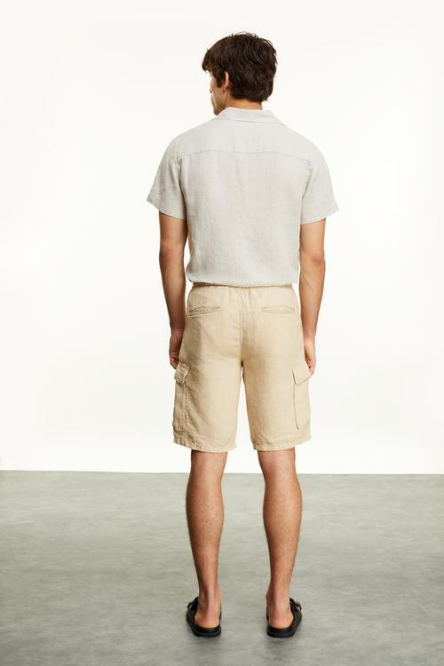  STRAIGHT FIT KETEN ŞORT