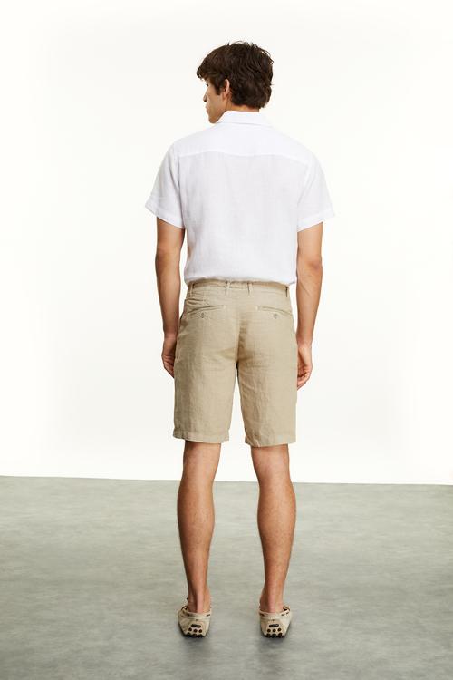  STRAIGHT FIT KETEN ŞORT