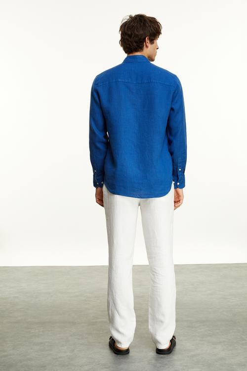  KETEN REGULAR FIT GÖMLEK