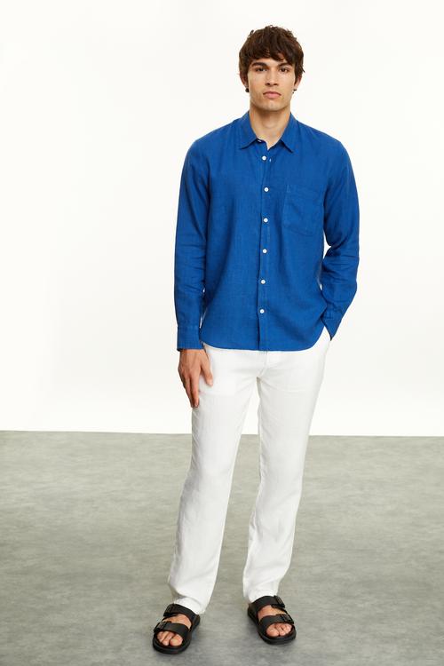  KETEN REGULAR FIT GÖMLEK