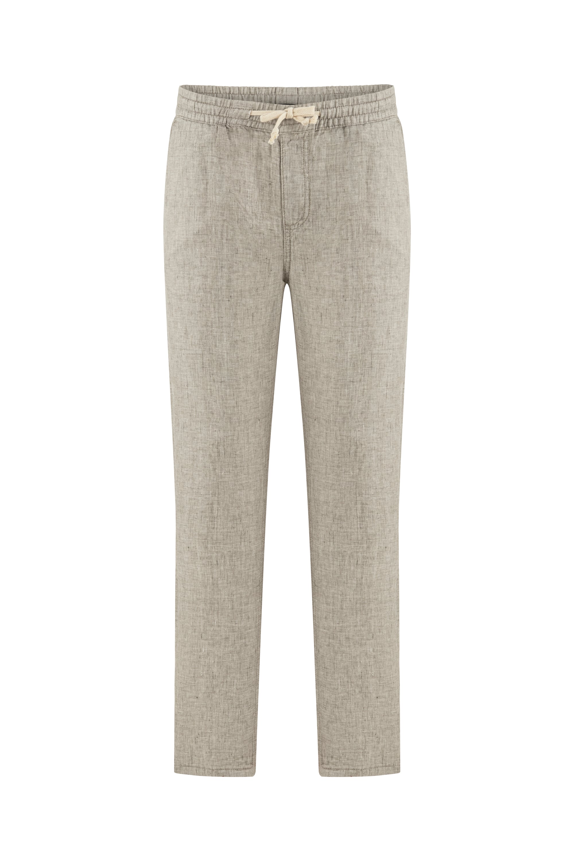 BAĞLAMALI STRAIGHT FIT KETEN PANTOLON