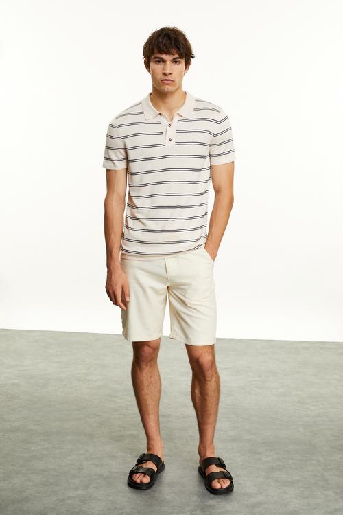  ÇİZGİLİ POLO YAKA TRİKO