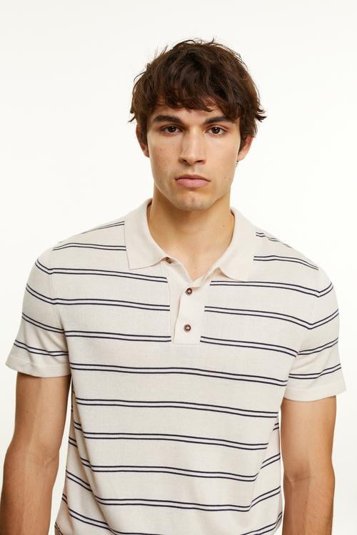  ÇİZGİLİ POLO YAKA TRİKO