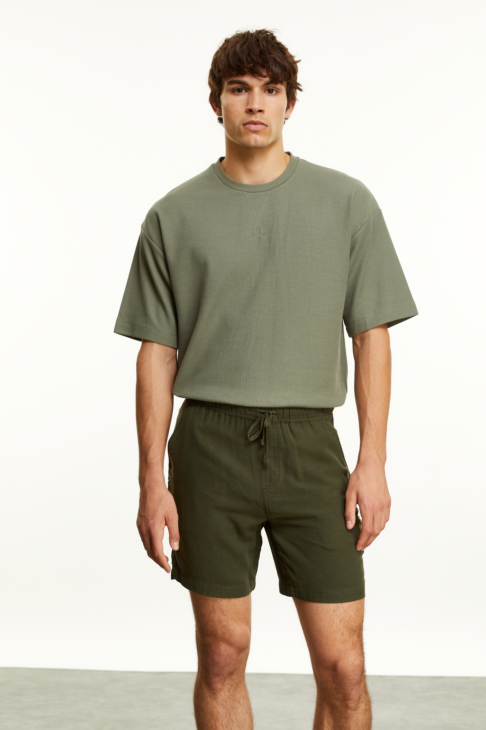 BAĞLAMALI STRAIGHT FIT ŞORT