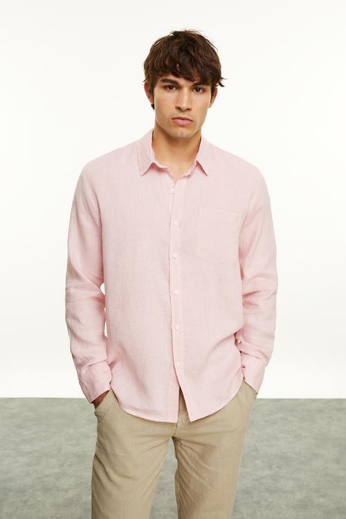  KETEN REGULAR FIT GÖMLEK