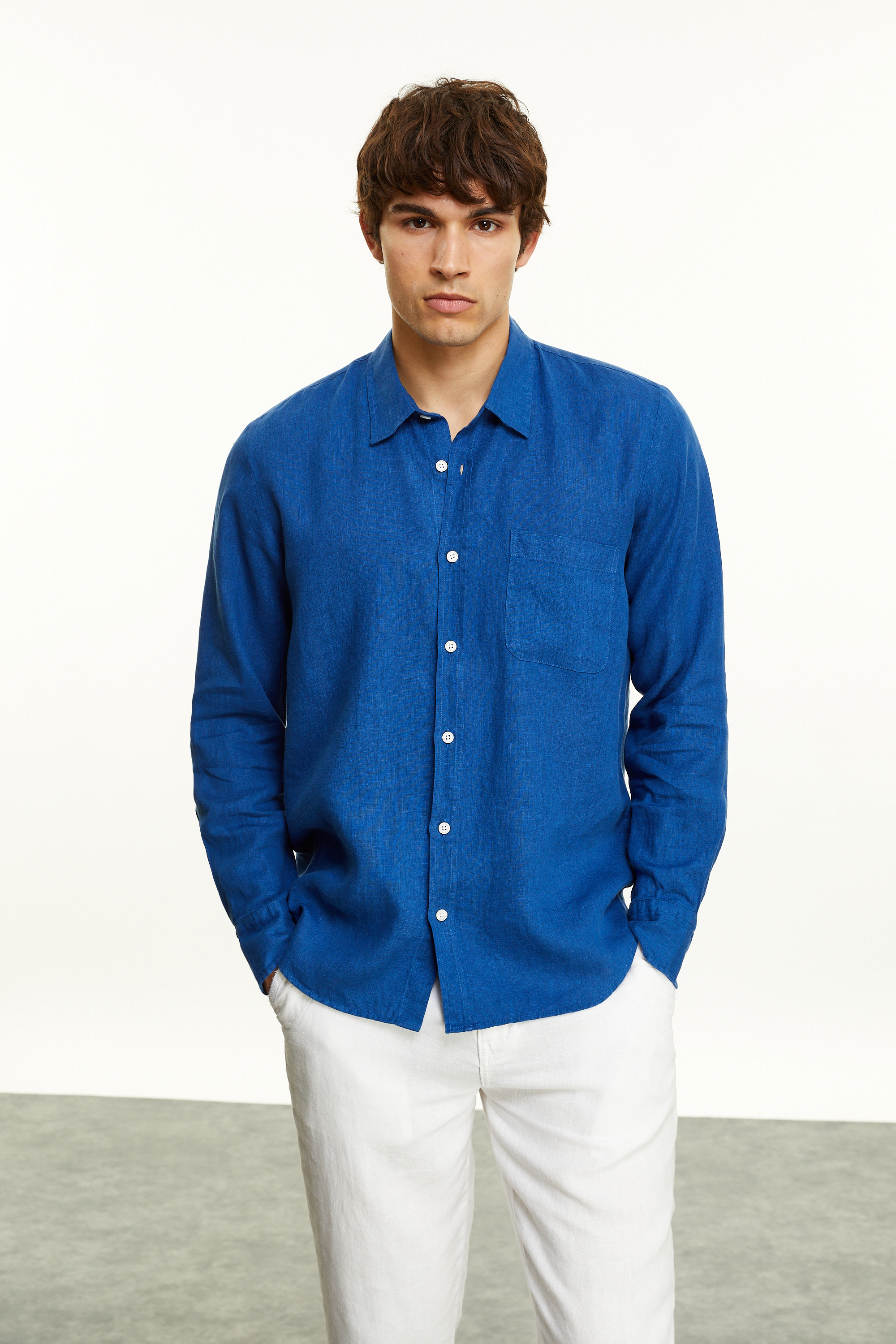 KETEN REGULAR FIT GÖMLEK