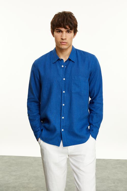  KETEN REGULAR FIT GÖMLEK