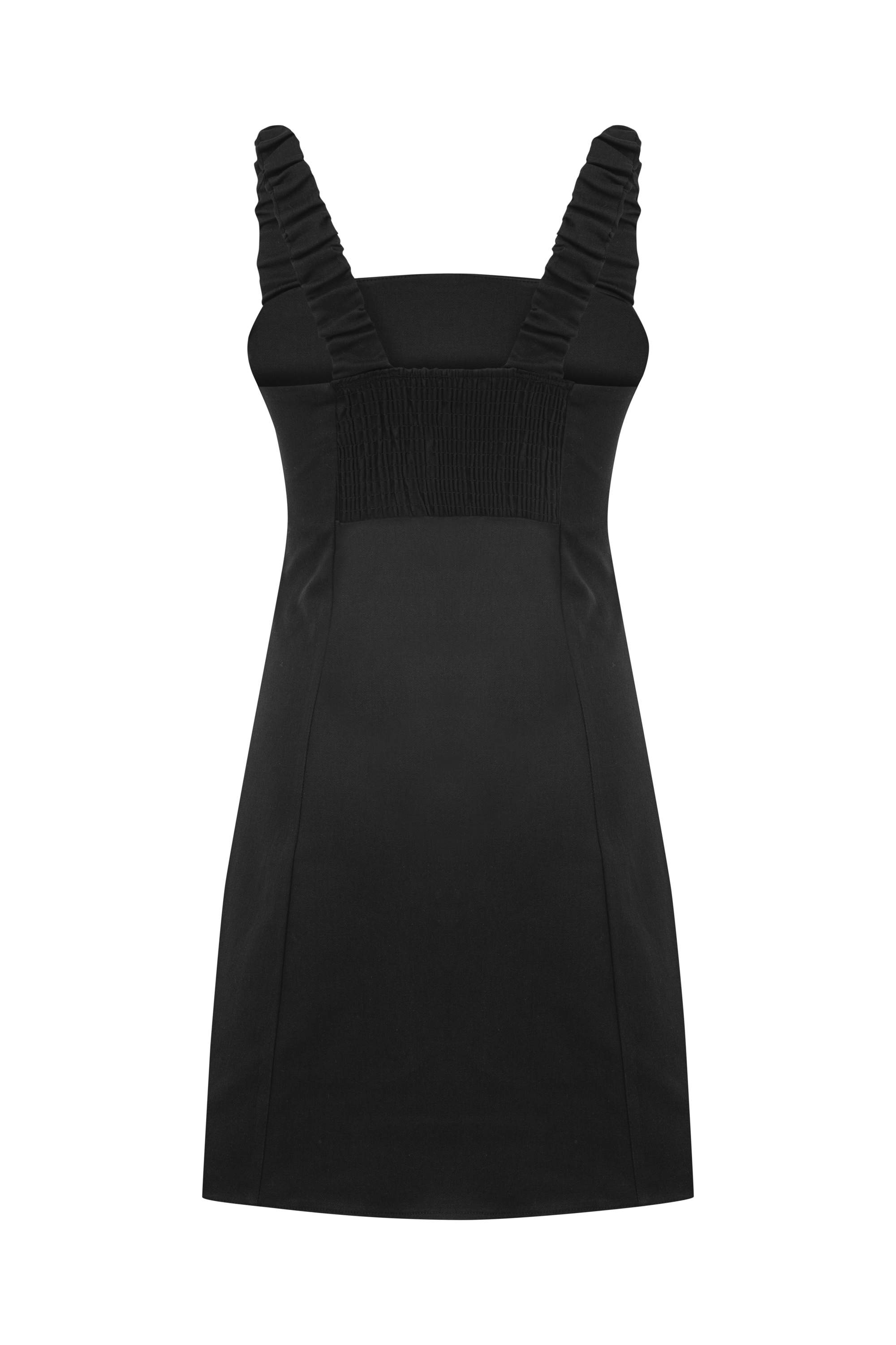 Kadın Siyah Mini Dar Elbise