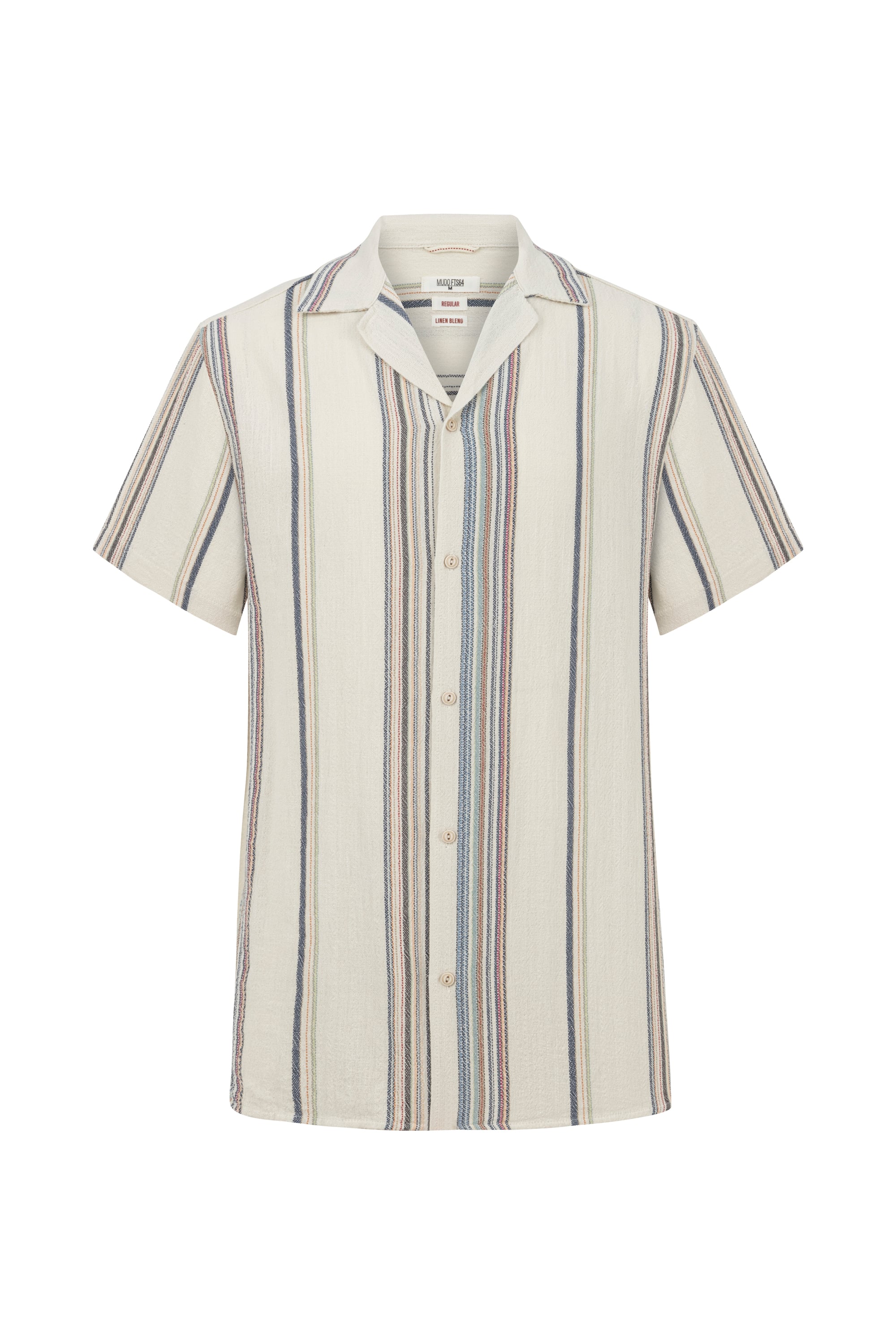 ÇİZGİLİ REGULAR FIT KISA KOLLU GÖMLEK