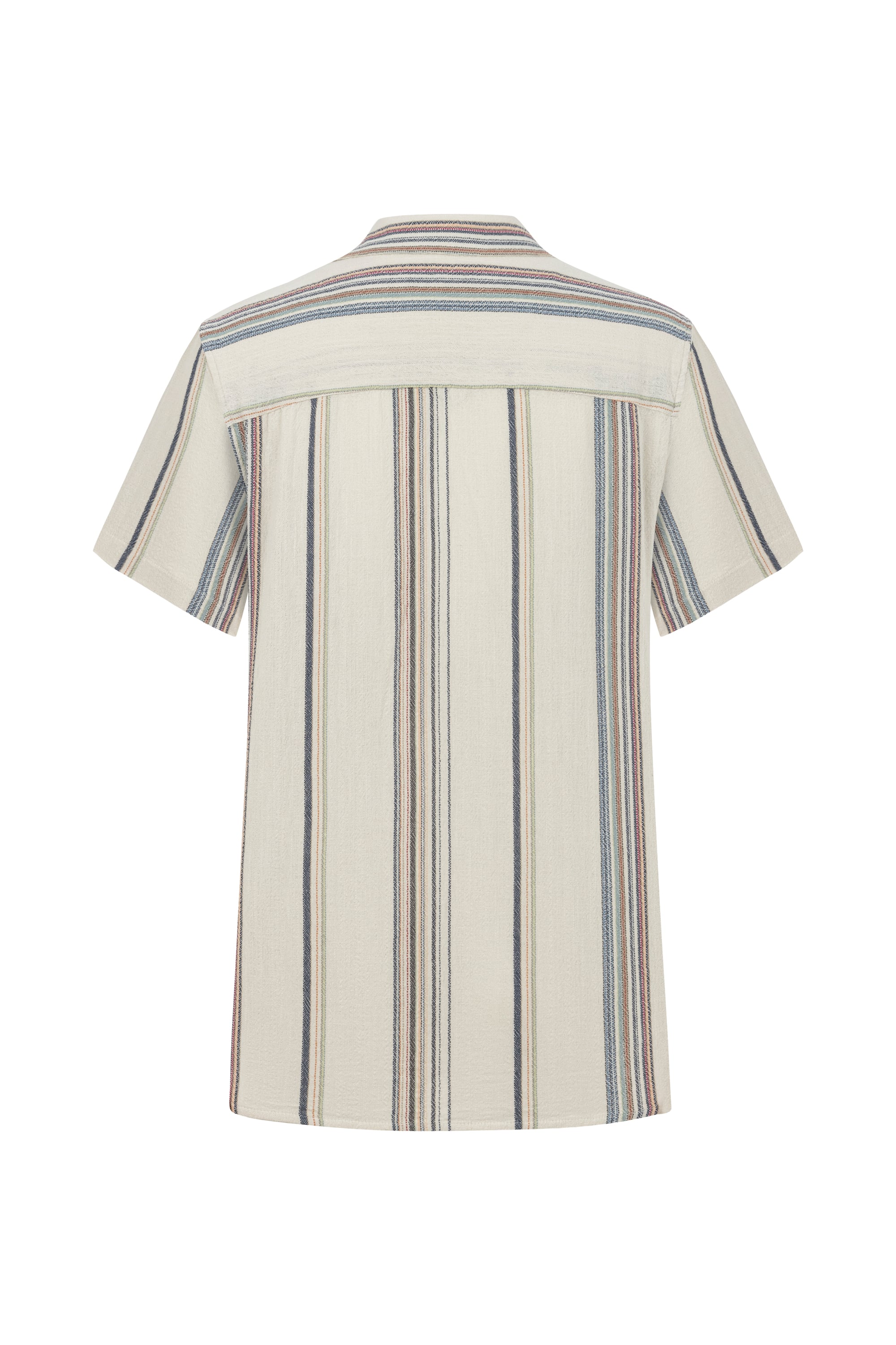 ÇİZGİLİ REGULAR FIT KISA KOLLU GÖMLEK