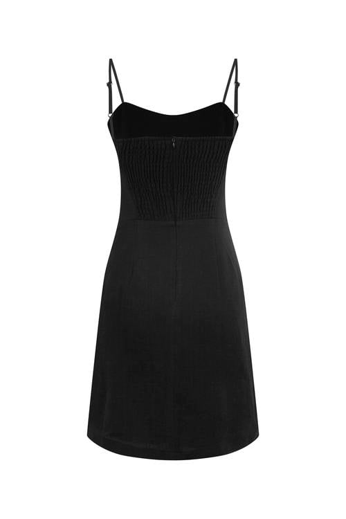  ASKILI KETEN MİNİ ELBİSE