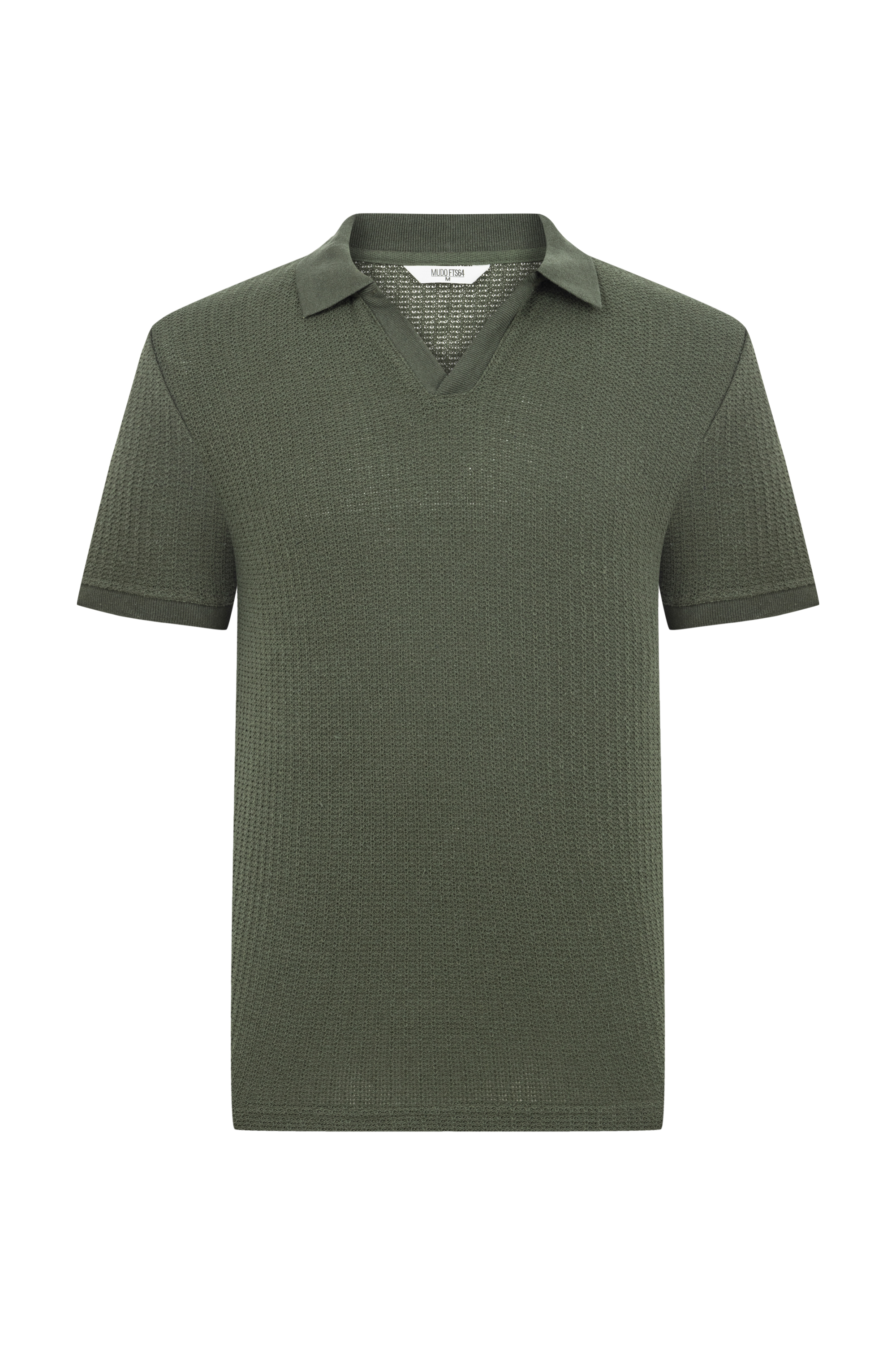 Erkek Haki Polo Yaka Regular Fit T-Shirt