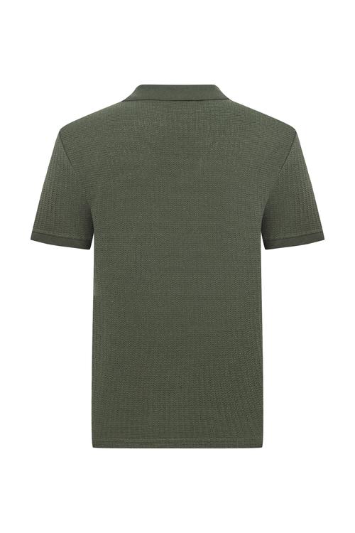  Erkek Haki Polo Yaka Regular Fit T-Shirt