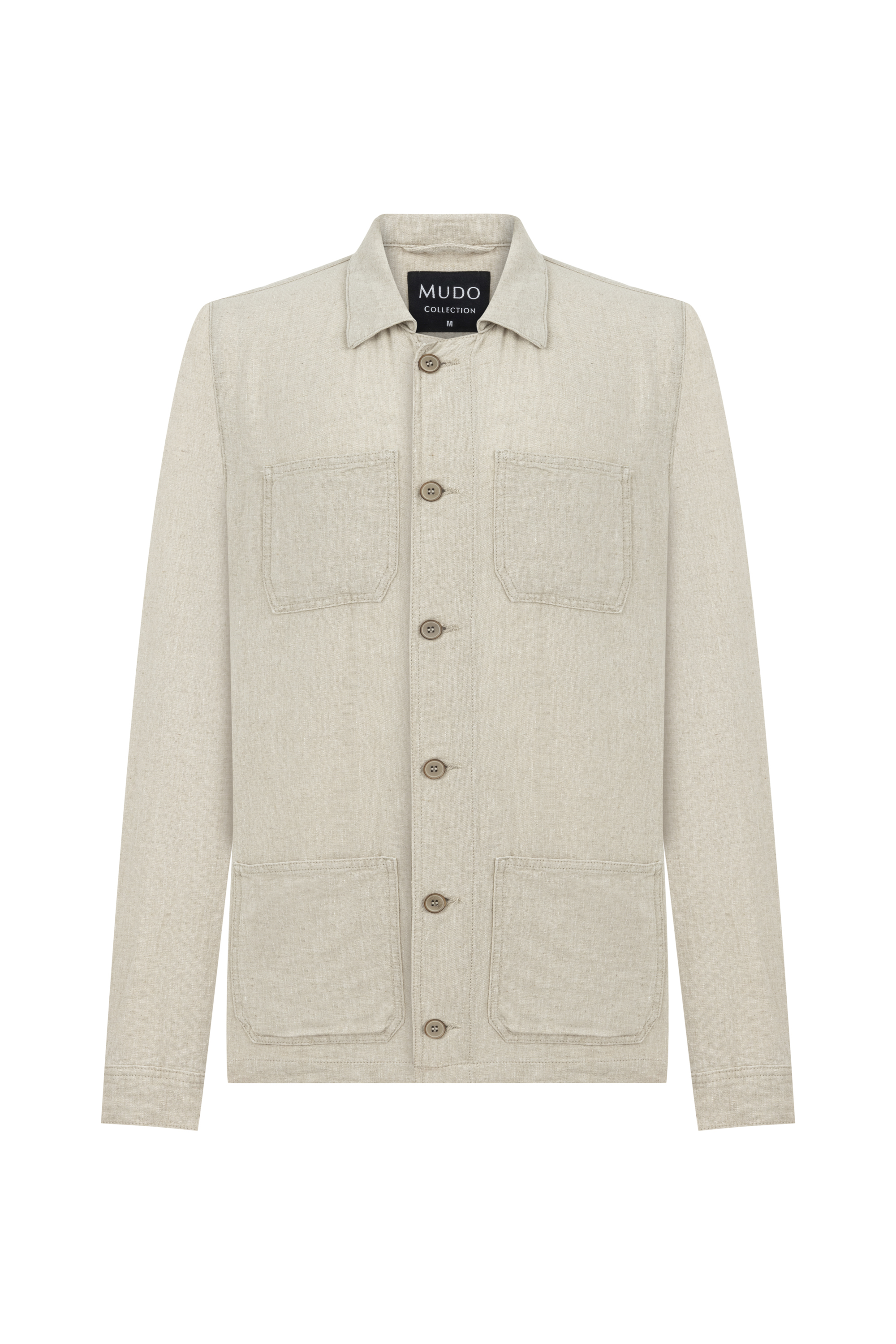 KETEN KARIŞIMLI REGULAR FIT CEKET