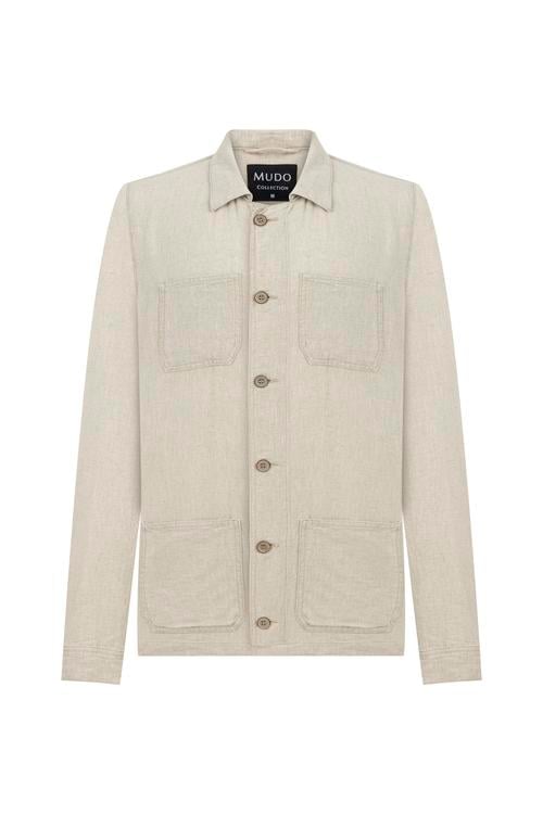  KETEN KARIŞIMLI REGULAR FIT CEKET