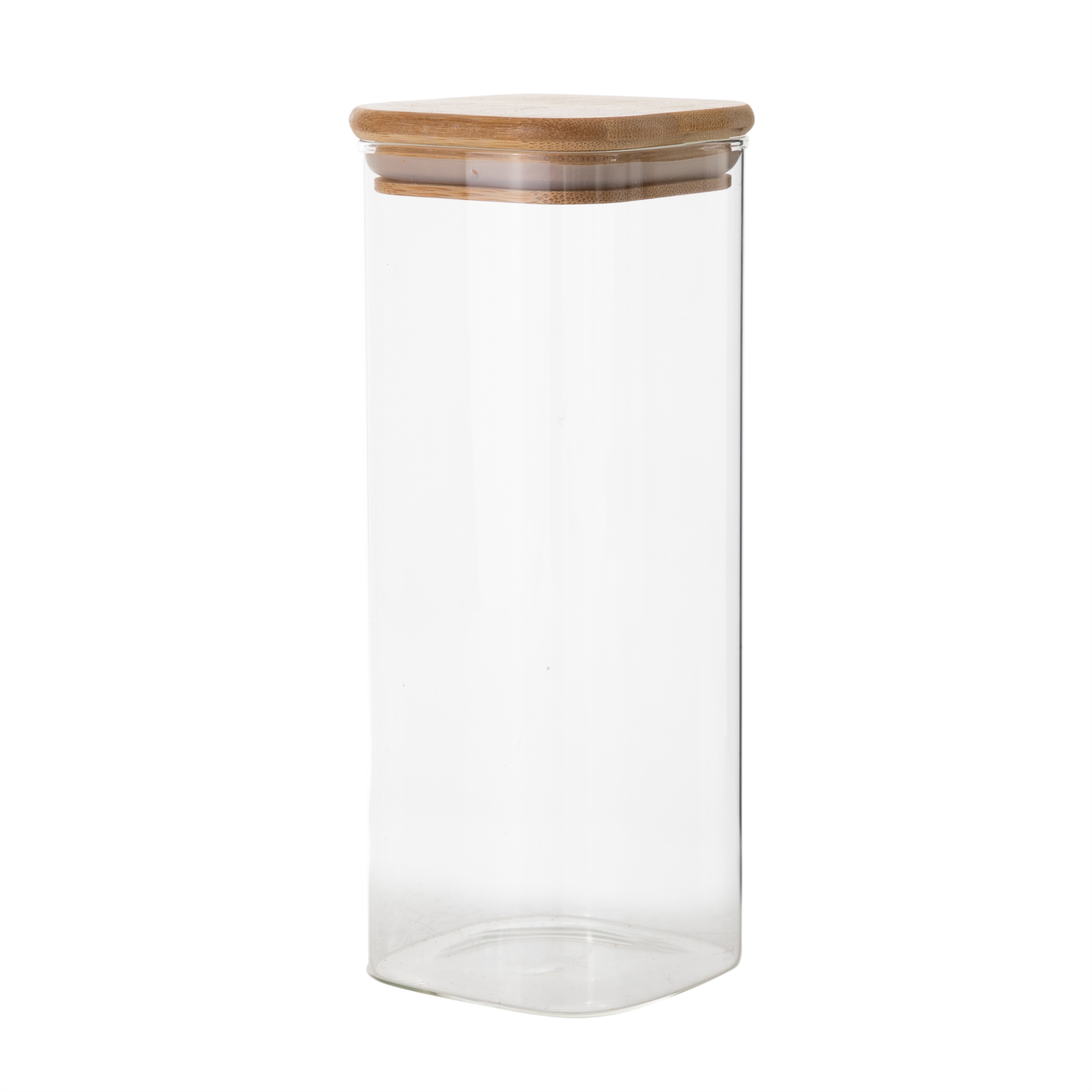 BOROSİLİKAT KARE KAVANOZ  1100ML