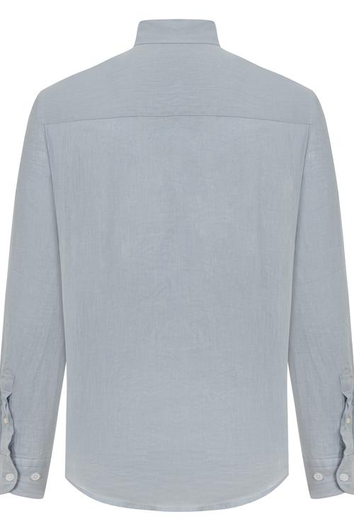  SLIM FIT KETEN GÖMLEK