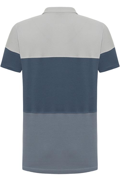  RENK BLOKLU POLO YAKA T-SHIRT