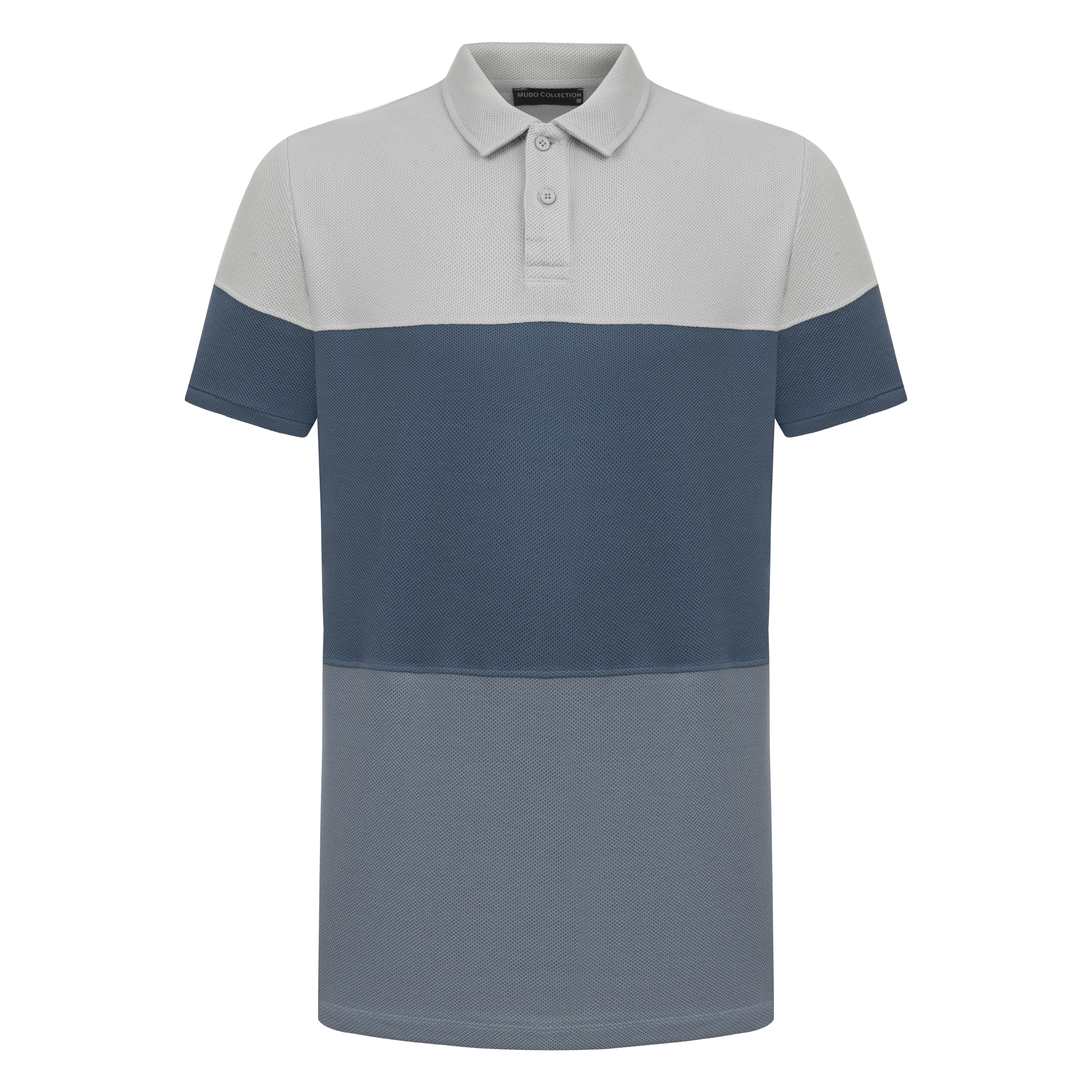 RENK BLOKLU POLO YAKA T-SHIRT