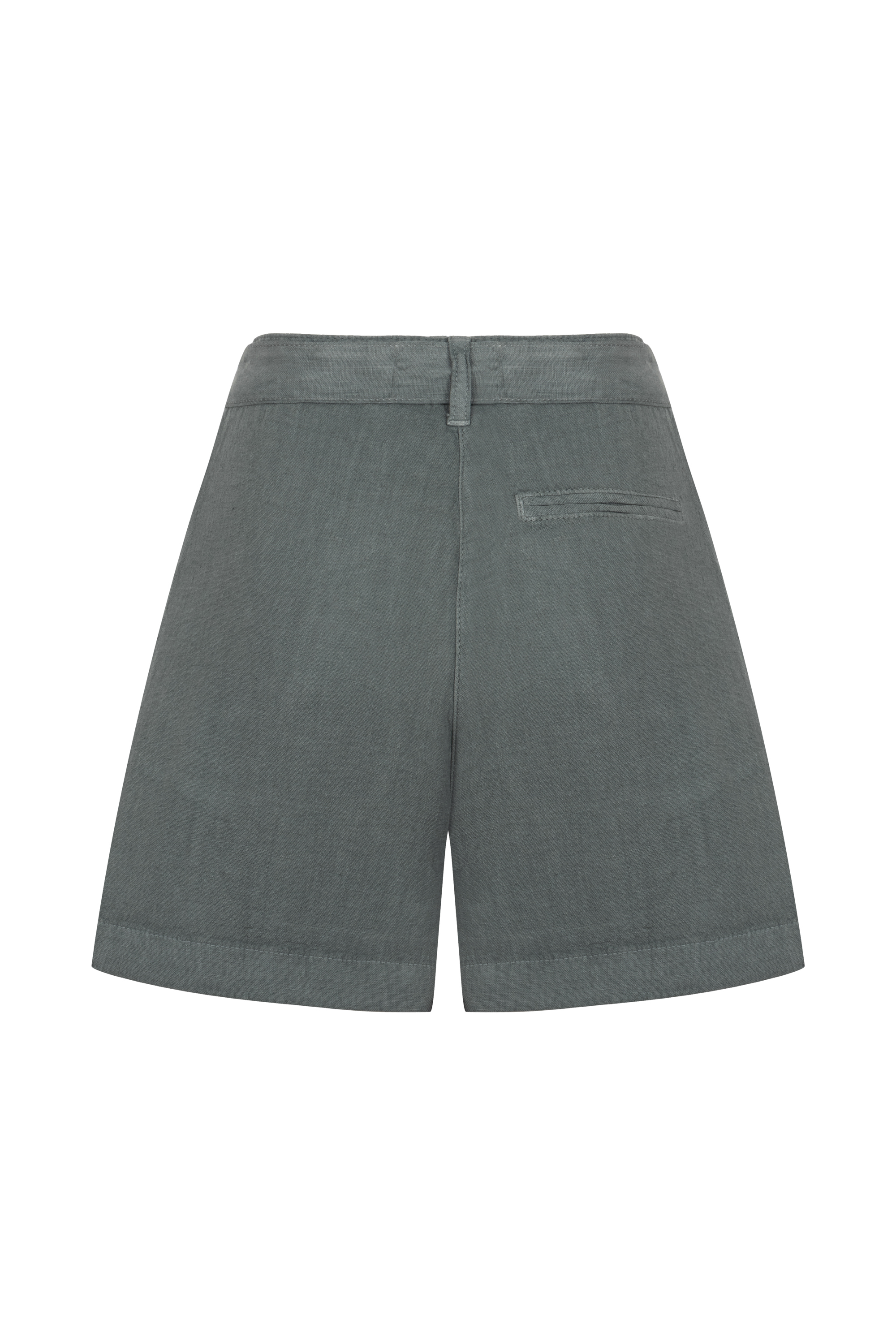 BAĞLAMALI KETEN MİNİ ŞORT