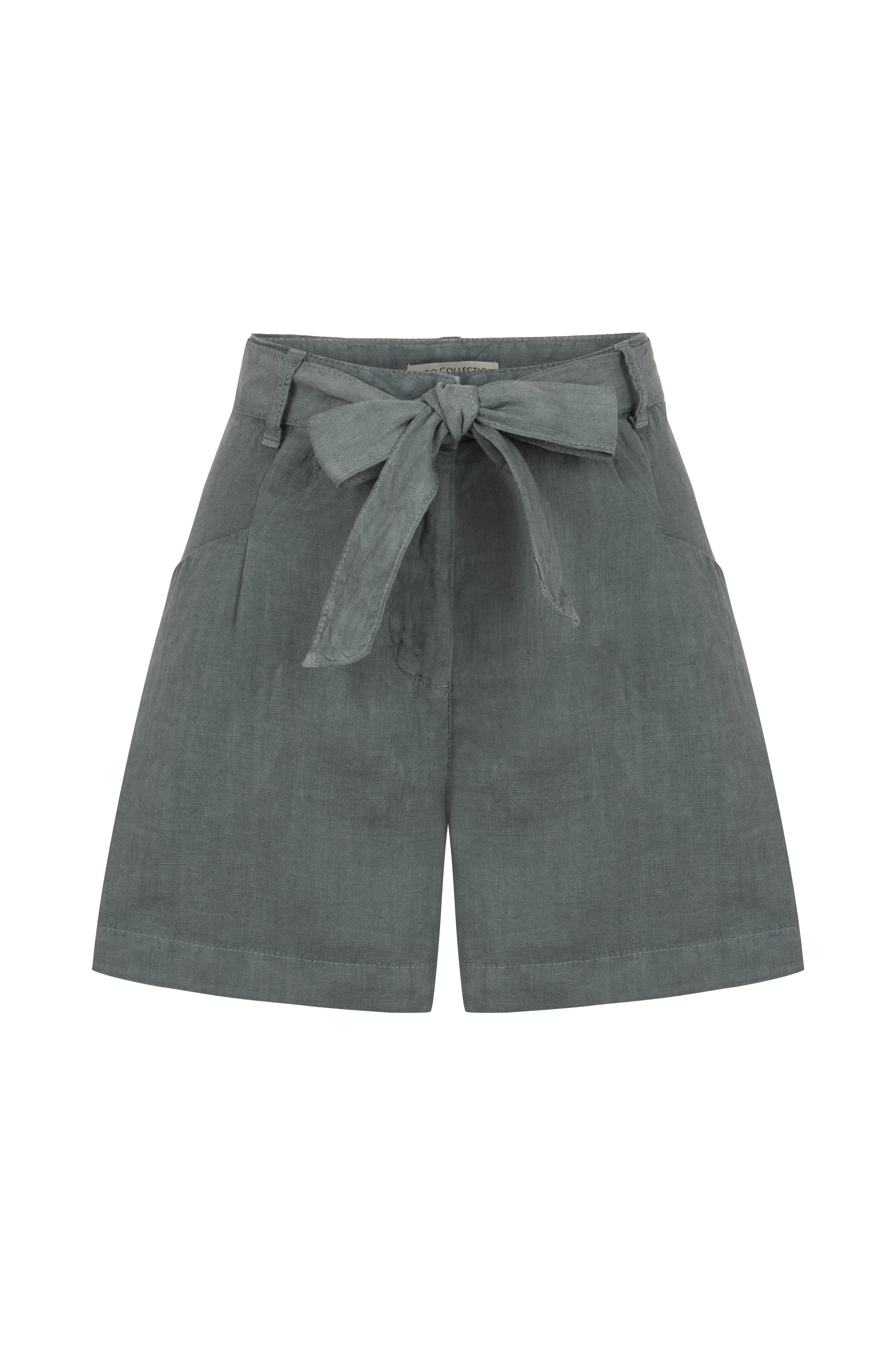 BAĞLAMALI KETEN MİNİ ŞORT