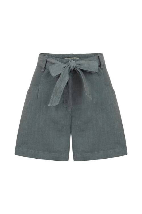  BAĞLAMALI KETEN MİNİ ŞORT