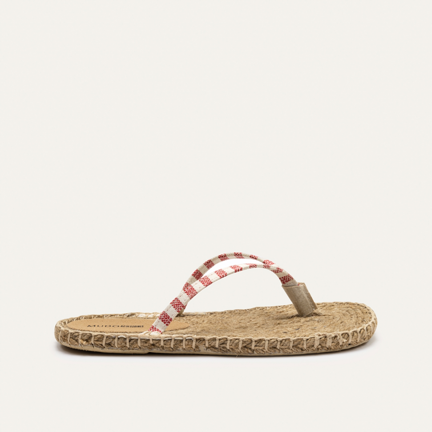 ÇİZGİLİ PARMAK ARASI KANVAS TERLİK