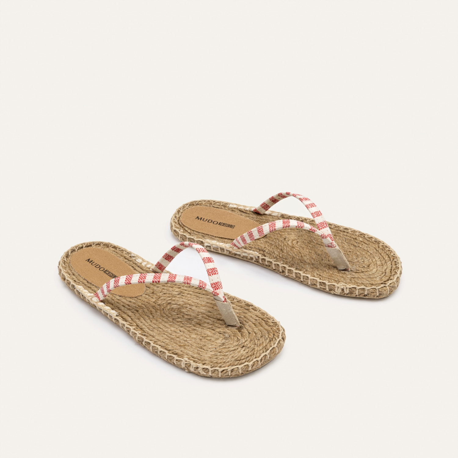 ÇİZGİLİ PARMAK ARASI KANVAS TERLİK