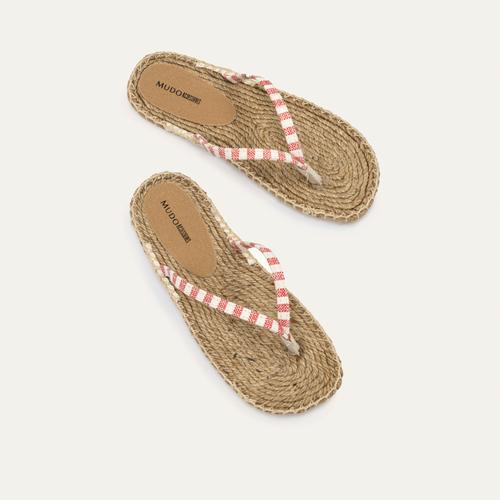  ÇİZGİLİ PARMAK ARASI KANVAS TERLİK