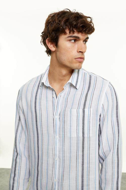  ÇİZGİLİ REGULAR FIT GÖMLEK