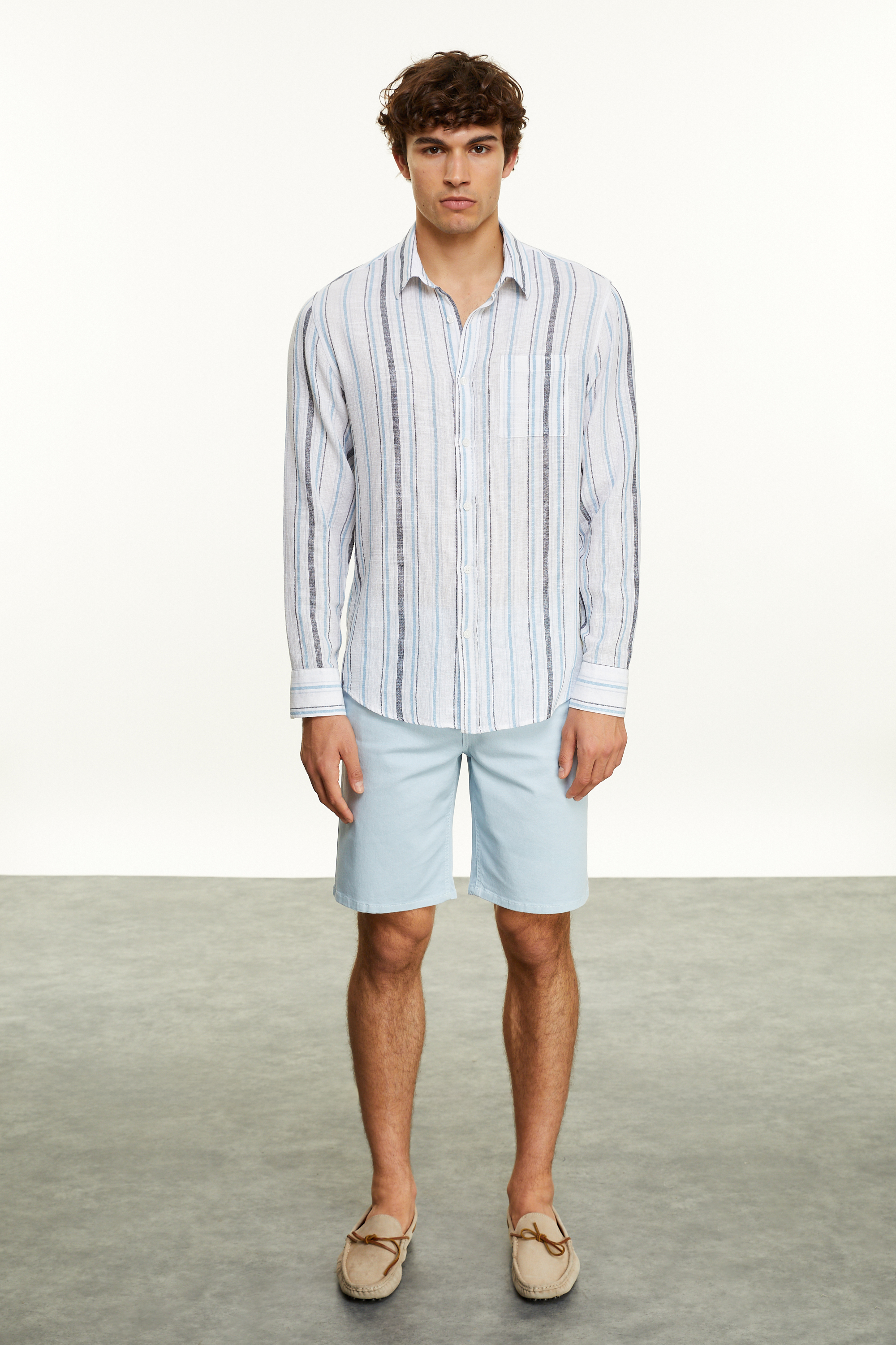 ÇİZGİLİ REGULAR FIT GÖMLEK