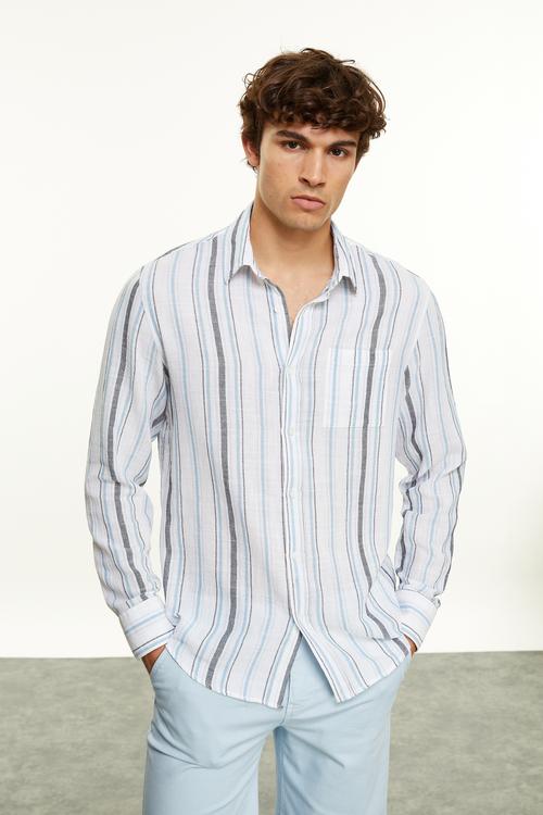  ÇİZGİLİ REGULAR FIT GÖMLEK