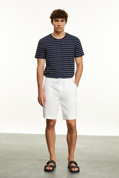  STRAIGHT FIT KETEN ŞORT