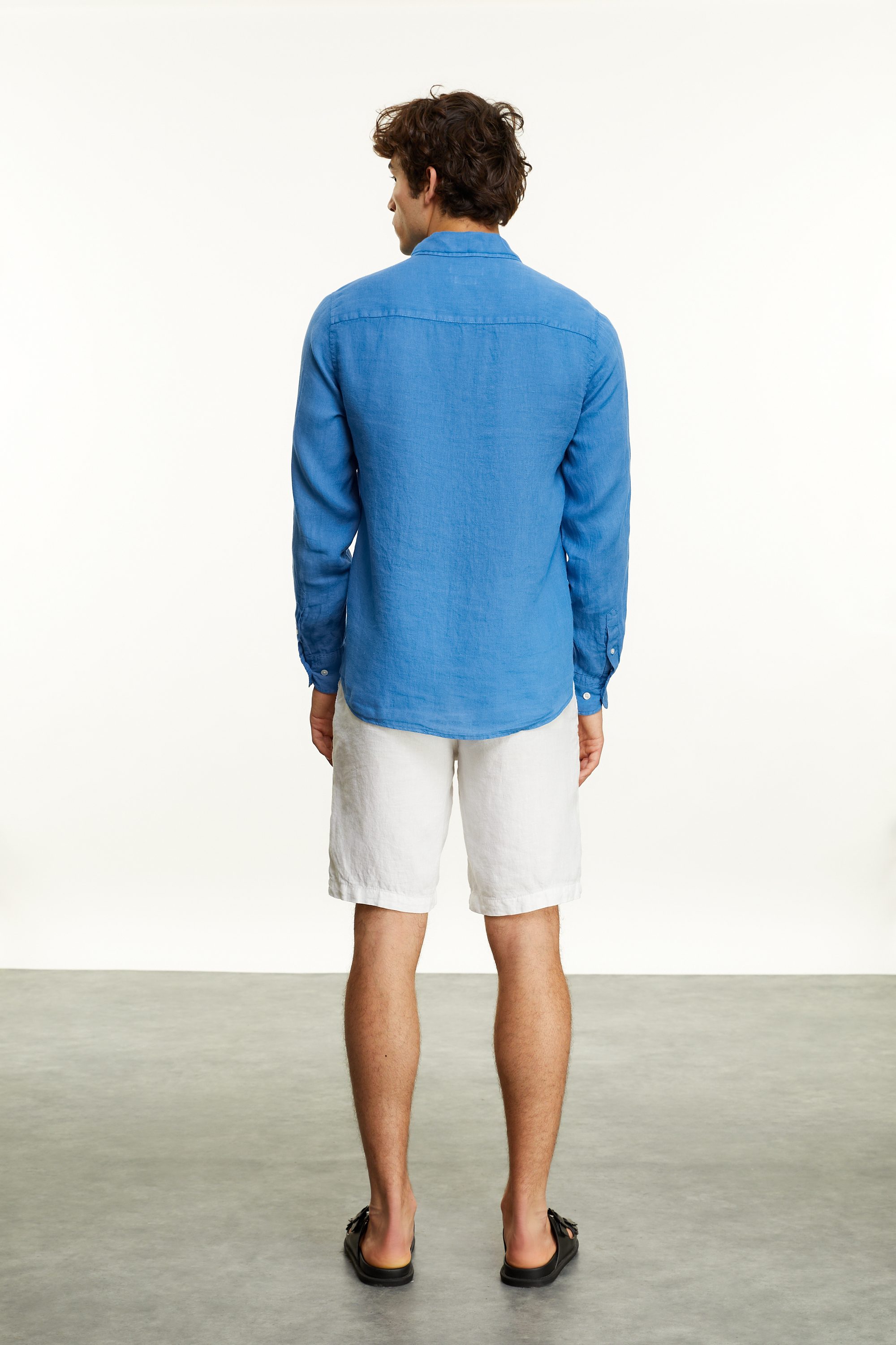 REGULAR FIT KETEN GÖMLEK