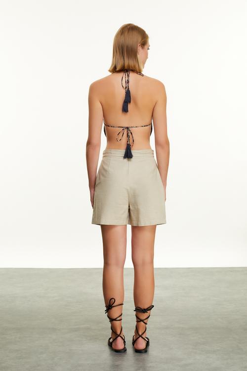  ETNİK BASKILI V YAKA SMART BLUZ