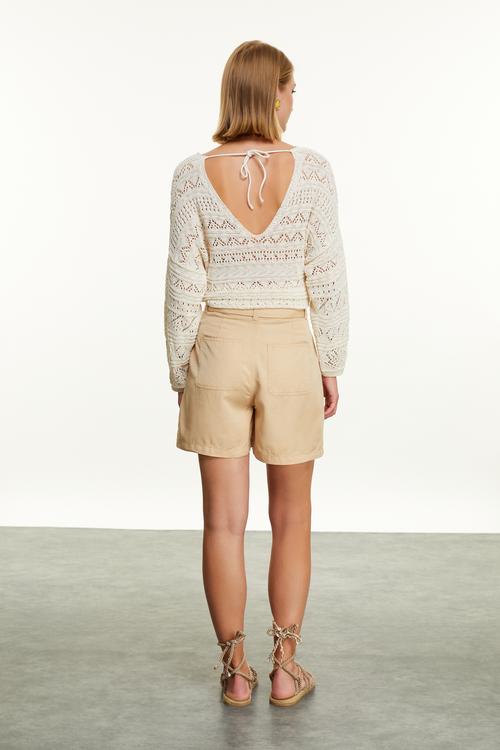  BAĞLAMALI RELAX FIT KISA ŞORT