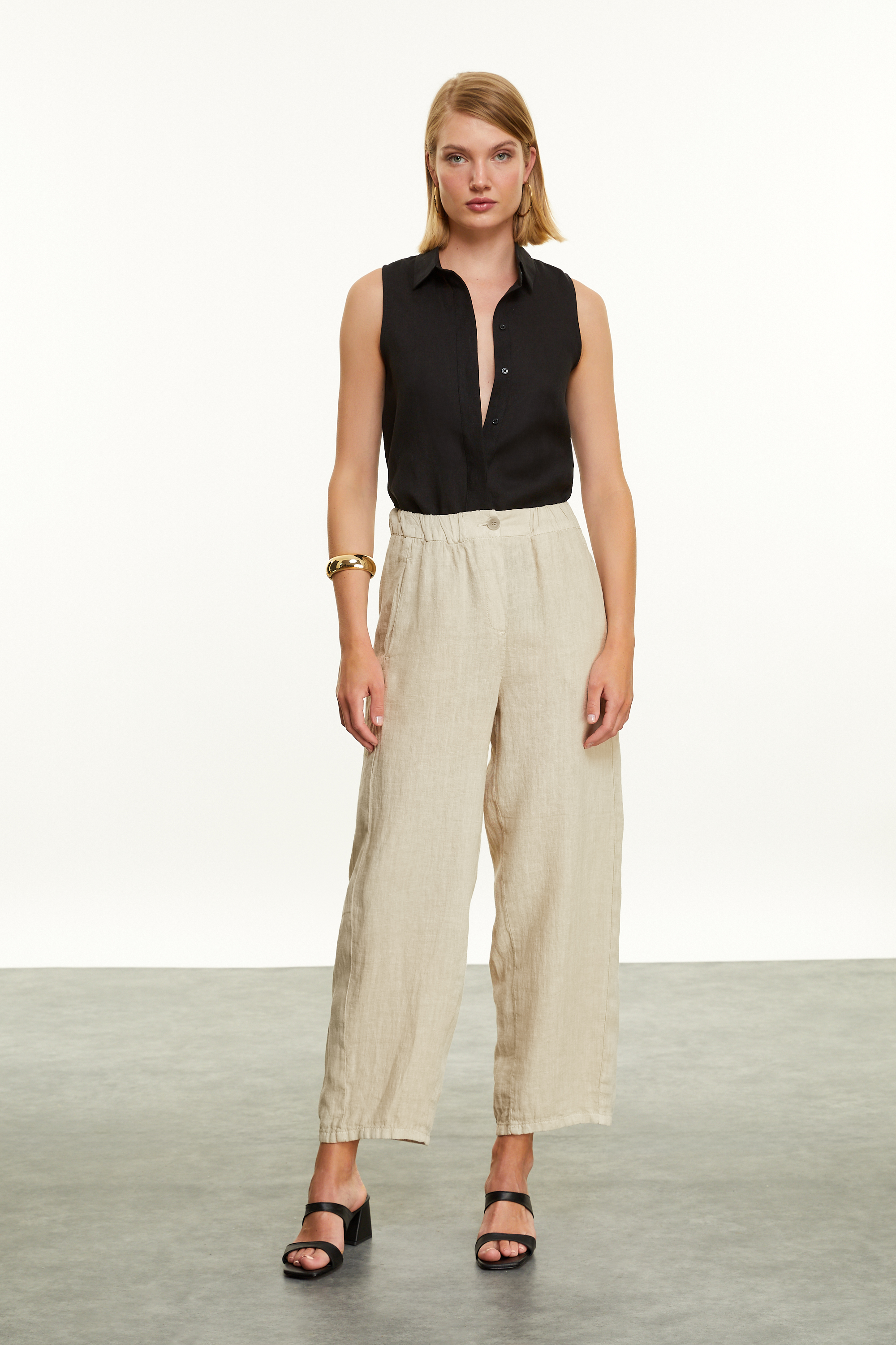 RELAX FIT KETEN PANTOLON