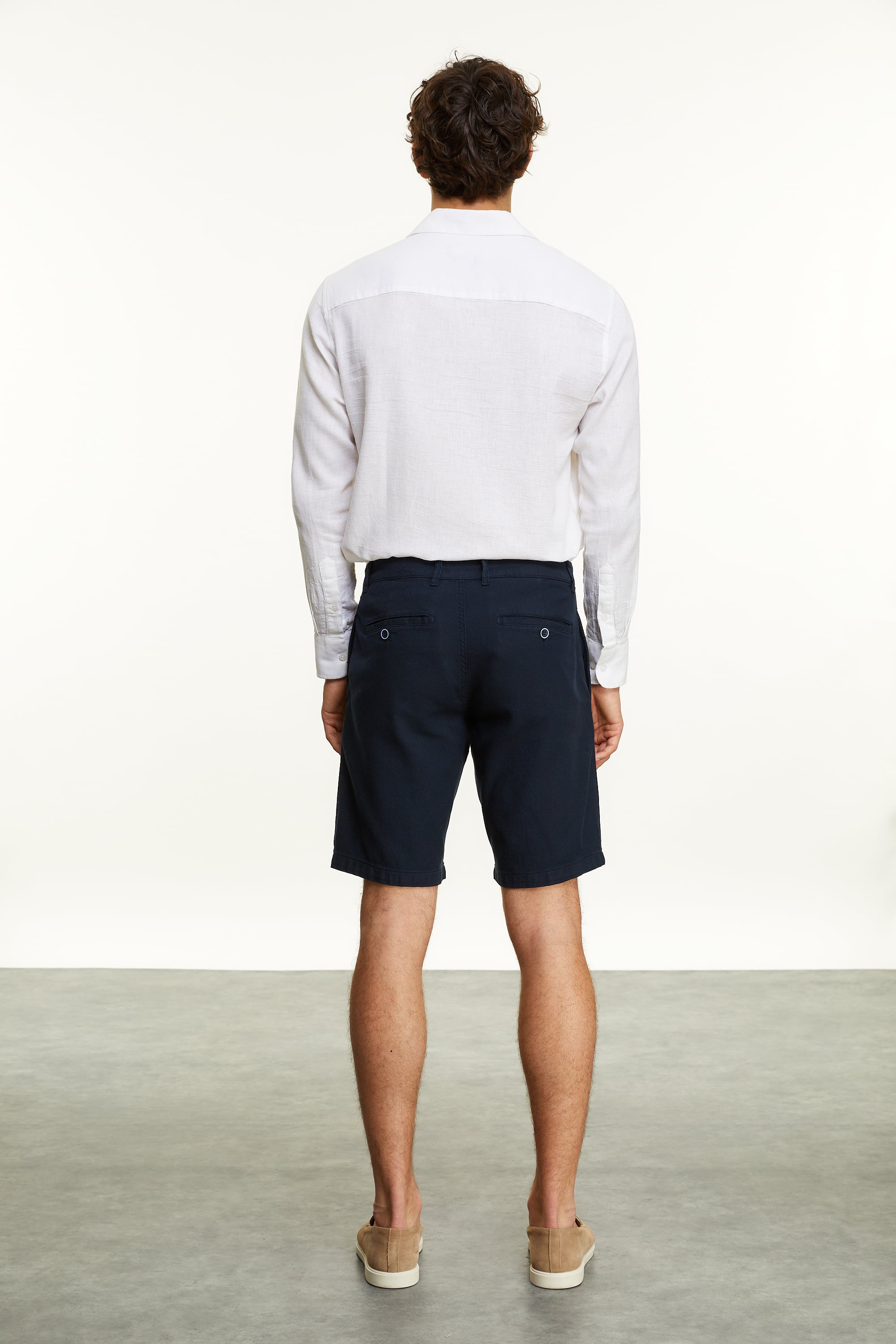 KETEN KARIŞIMLI REGULAR FIT GÖMLEK