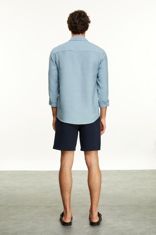  DOKULU REGULAR FIT GÖMLEK