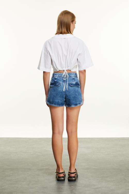  RELAX FIT MİNİ JEAN ŞORT