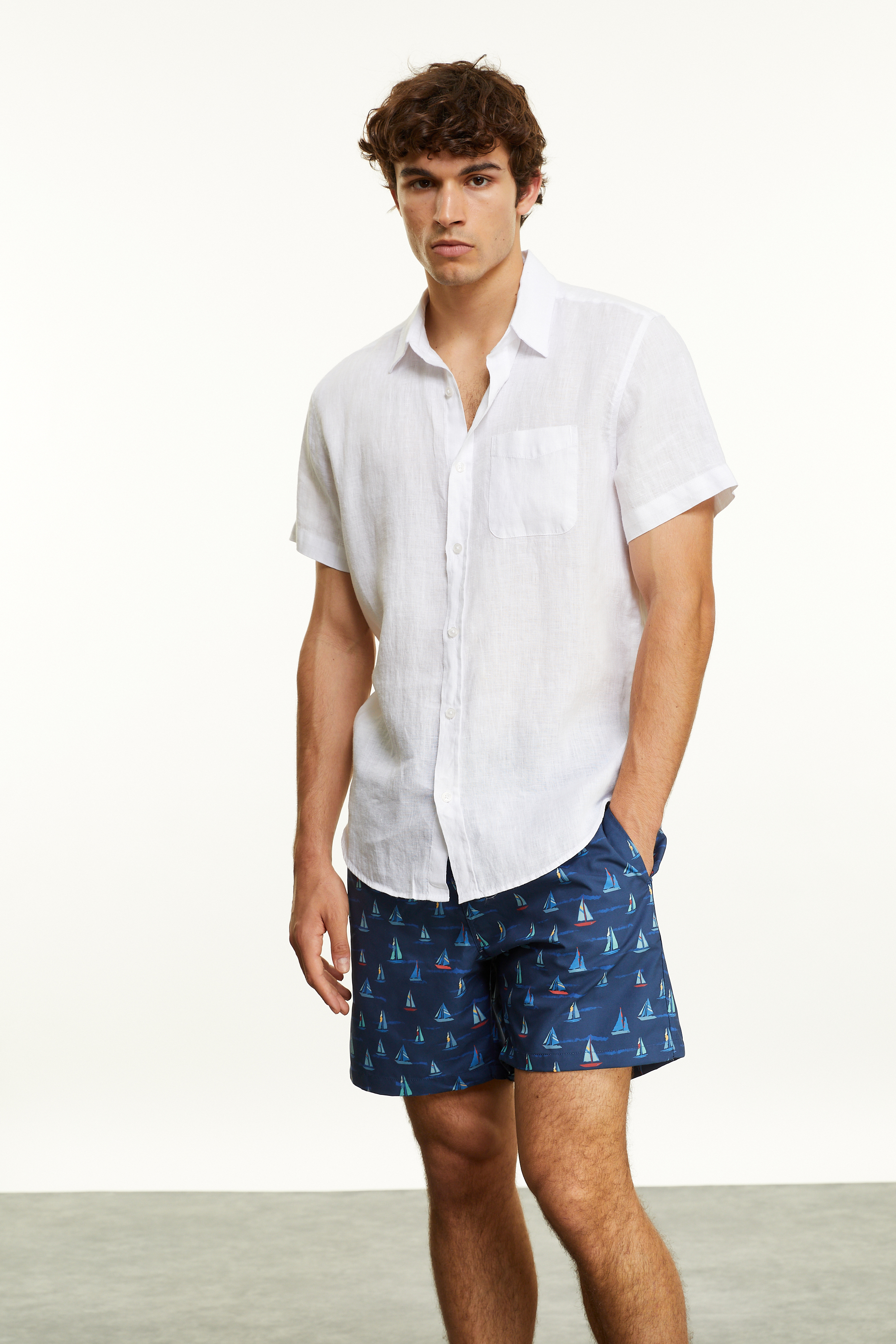 DESENLİ BAĞLAMALI DENİZ ŞORTU