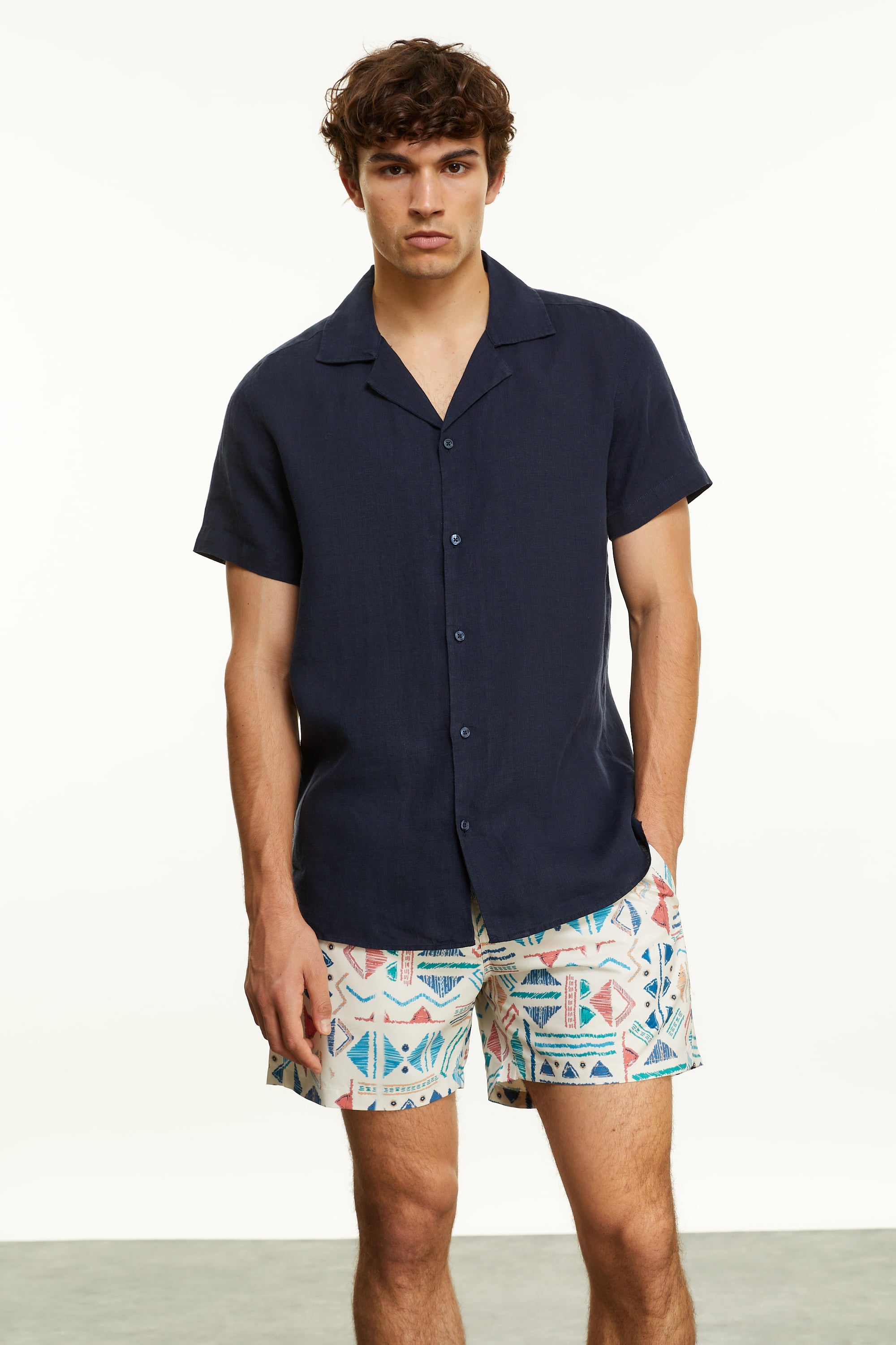 DESENLİ BAĞLAMALI DENİZ ŞORTU